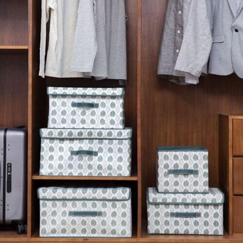 Foldable Storage Containers With Handle Convenient Storage Toy Organizer for Home Office Organizer Bedroom Storage Containers