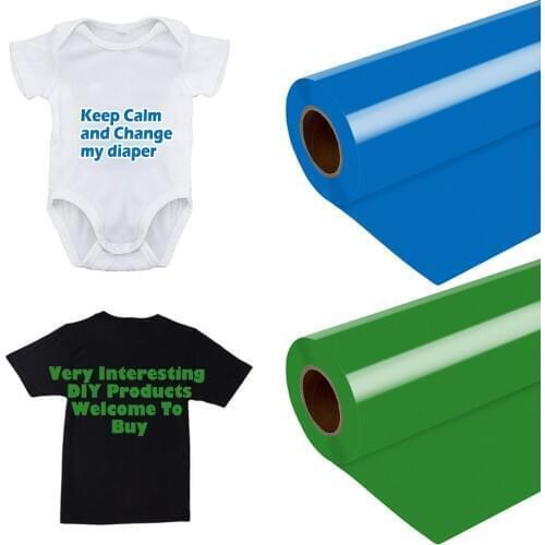 Heat Transfer Vinyl Iron-on T-shirt Textiles Cricut Film Heat Press Vinyl Roll Htv Printing Clothing Film Silhouette Paper #T1P