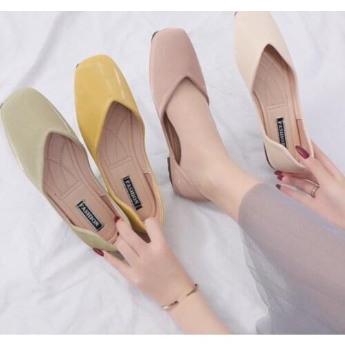 Foldeable Soft Sole Shoes Woman PU Leather Flats Spring Loafers Female Stretch Slip On Moccasins Comfy Espadrilles Women Ballets