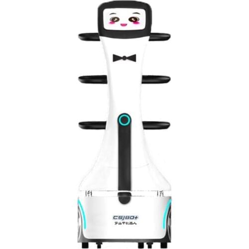 Self-Auto Charge Restaurant Intelligent Waiter Service Remote Control Smart Robot Food Server