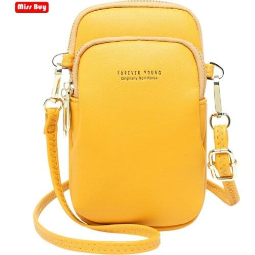 New Universal Mini Mobile Phone Pouch Bag For iPhone SE 2020 X XS 4 4s 5 5s 5g 6 6s 7 8 Case Leather Shoulder Bags Pocket Purse