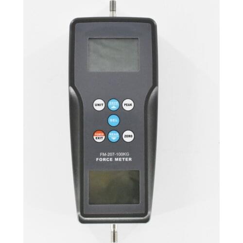 High accuracy Pull and push dynamometer Tester 980N Digital Force Gauge FM-207-100K Kgf, gf, N, Lbf