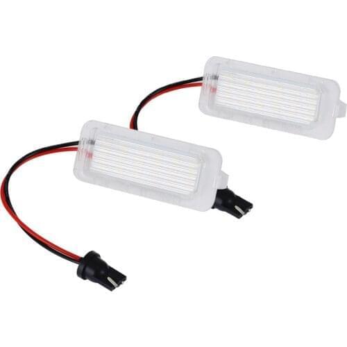 10Sets Canbus LED License Number Plate Lights 12V For Ford Focus 5D Fiesta Mondeo MK4 C-Max MK2 S-Max Kuga Galaxy White