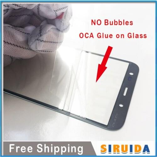 10pcs Replacement Outer Lens With OCA Glue Film For LG K10Power M320 (X Power 2) X500 X320S X320K LCD Front Touch Screen Glass
