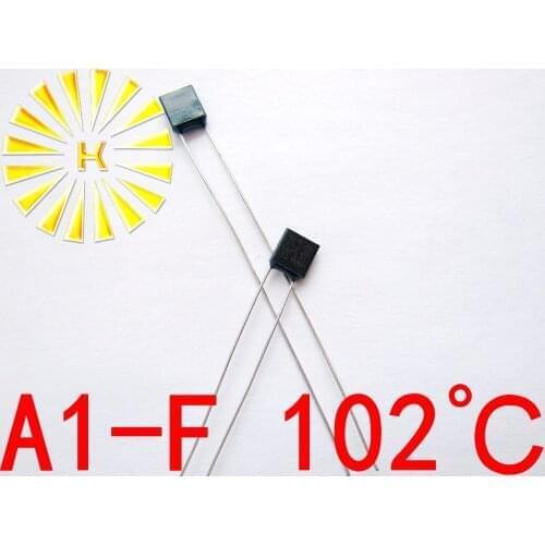 100% Original A1-F 102 degree Thermal Cutoff RH102 Thermal-Links 2A 250V Black Square Temperature Fuse x 500PCS