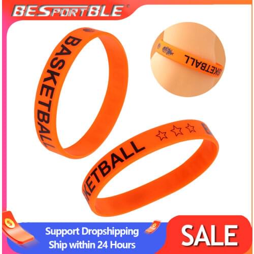 20pcs Basketball Letter Printing Bracelet Toy Wrist Straps Creative Wristbands Dress up Accessary Party Supplies