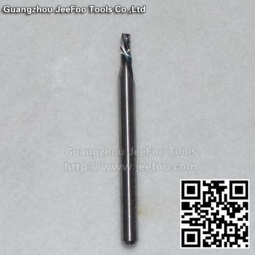 3.175*2.0*4 single flute down-cut spiral endmills left hand cutting bit for Wood working