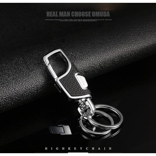 Car Waist Hanging Keyrings Key Chains Key Chains Two Rings Holder Metal For Men