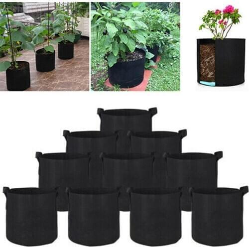 1-10 gallon big Plant seedling Grow Bags pot home garden tools Potato strawberry fabric Vegetable jardin seedling growing pots