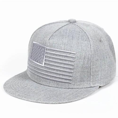 Brand Stars and Stripes Embroidery Cool Flat Bill Baseball Cap Mens Gorras Snapbacks 3D Flag Hat Ourdoor Hip Hop Snapback Cap