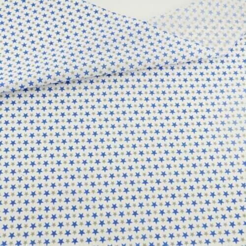 Cuted Blue and Gray Design Tecido Patchwork Scrapbooking Home Textile Tissue Cotton Fabric Cloth for Dolls DIY Decoration Craft