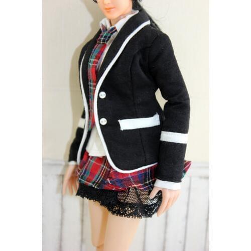 ESTARTEK 1/6 Female Winter School Uniform Set Fits Hot Toys,Kumik,Very Cool for 12" Collectible Action Figure Freeshipping