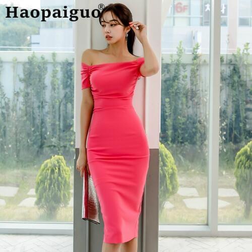 Красные летние платья Haopaiguo China At AliExpress