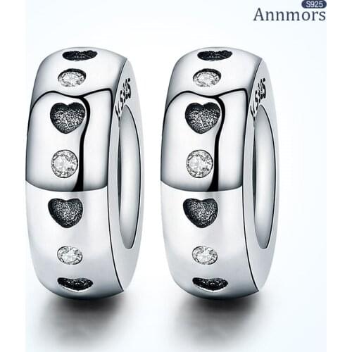 Classic Hollow Heart Charm 925 Sterling Silver Fits Pandora Charms Bracelets for Woman Girl Beads Gifts for Women Necklace