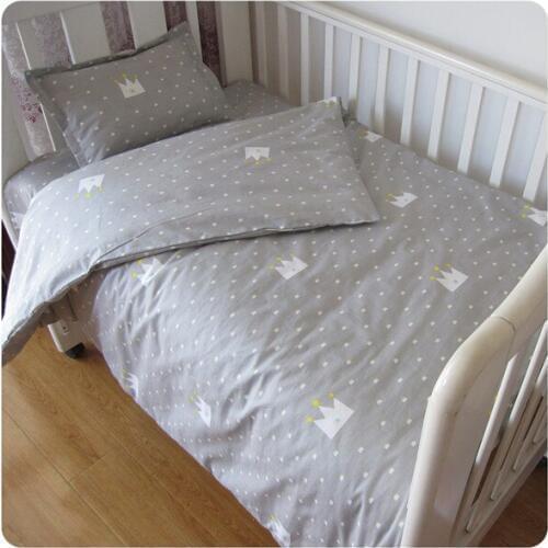 3PCS crib bedding set ropa de cuna cotton baby bedding ,(Duvet Cover/Sheet/Pillow Cover)