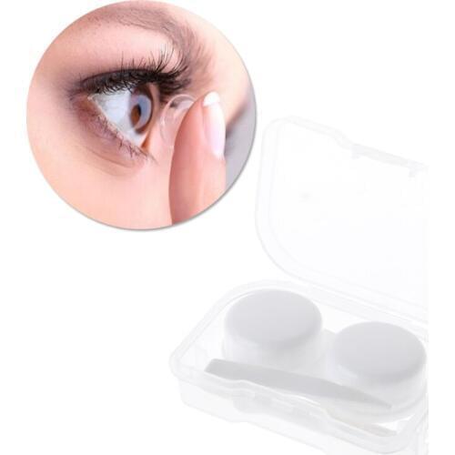 Contact Lens Box Transparent Travel Portable Case Storage Container Objectives