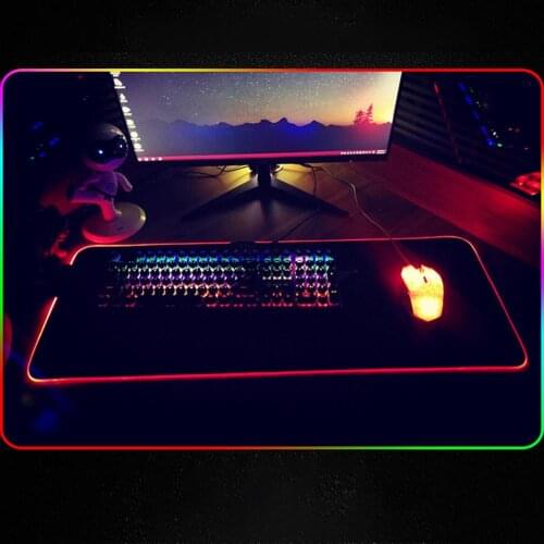 RGB Gaming Mouse Pad Large Mouse Pad Gamer Led Computer Mousepad Big Mouse Mat with Backlight Carpet For keyboard Desk Mat Mause