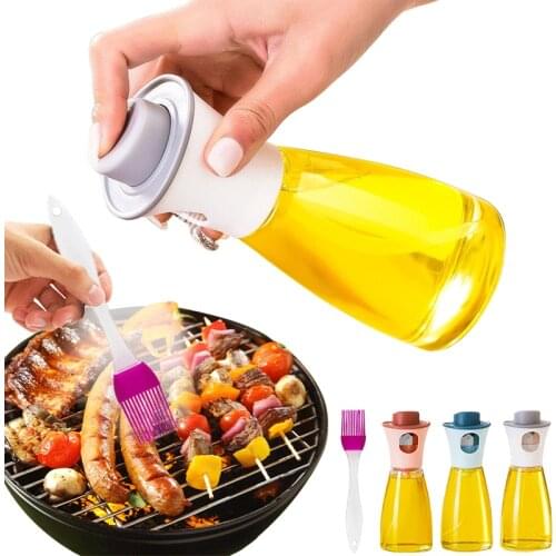 180ml Kitchen Vitreous Olive Oil Sprayer Bottle Pump Oil Pot Leak-proof Grill BBQ Sprayer Oil Dispenser BBQ Cookware Tools