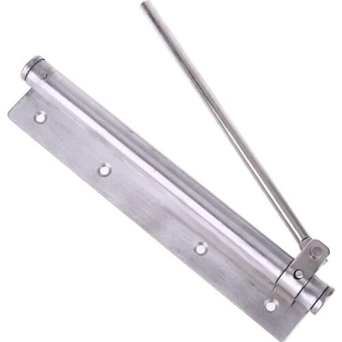 Stainless Steel Automatic Door Closer Single Spring Strength Adjustable Door Closer Hinge