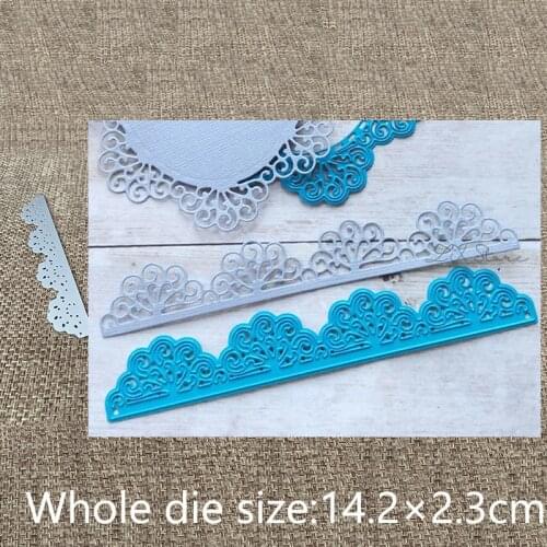 New Design Craft Metal stencil mold Cutting Dies lace flower edge decoration scrapbook die cuts Album Paper Card Craft Embossing