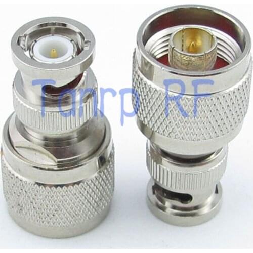 Wholesale 10pcs/lot N male plug to BNC male plug straight RF coaxial connector adapter cable