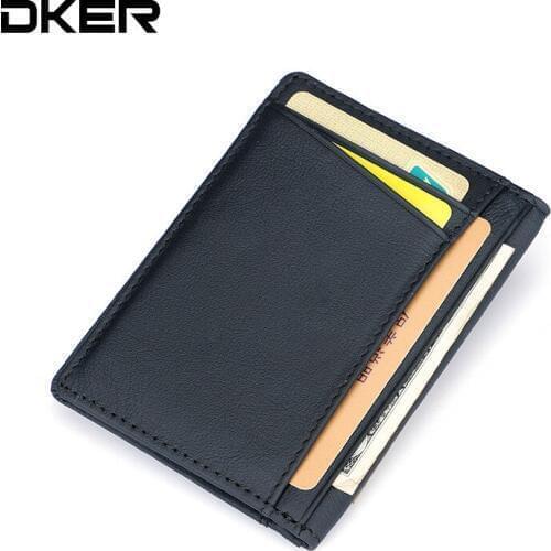 Wholesale Slim RFID Blocking Leather Wallet Credit ID Card Holder Purse Money Case for Men Women 150PCS/lot
