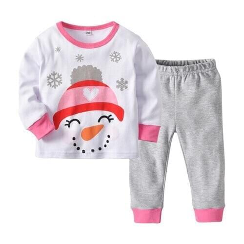 Pajama Sets Sleepwear girls pajamas sets girls pyjamas kids christmas pajamas pijama navidad pyjama noel enfant 80-120cm cotton