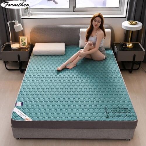 FORMTHEO Thicker Foldable Natural Fiber Pad Non-Collapse Breathable Mattress Topper For 1.2/1.5/1.8m Bed