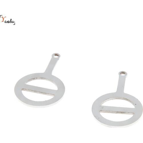 5pcs/lot Agender pride Symbol charm non Binary lgbt mtf Trans Pride Gift Element Stainless steel charm pendant 27x17mm