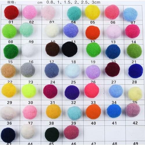 8 10 15 20 25 30mm Pompoms Wholesale Mixed Color Pom Poms Fur Ball Toys Education Crafts DIY Apparel Sewing Supplies Home Decor