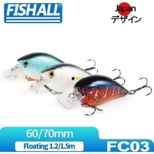 Lucky Crank LC1.5 LC2.5 60mm 12g 70mm 20g Square Bill Lure Bait Floating 1.2m 1.5m Action Wobbler For Bass Pike