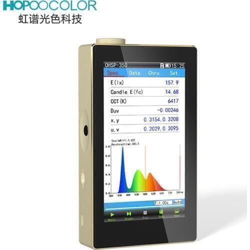 Manufacturer OHSP350 Portable Spectrometer LED Tester output excel