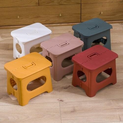 Folding small stool plastic stool outdoor portable Mazaar travel easy stool living room household childrens shoe stool