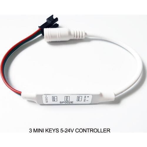 DC 5V -24V WS2812B WS2811 LED Magic Pixel Strip Controller 3 Keys Light Controller
