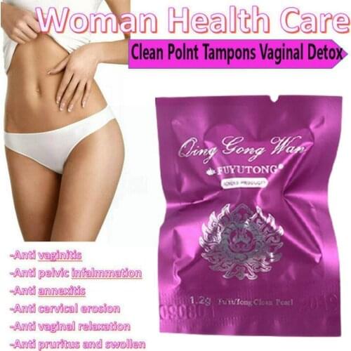 Chinese Medical Herbal Yoni Pearls Vaginal Cleansing Tampons Swab Vagina Care Women Detox Feminine Hygiene Point Clean L5K1