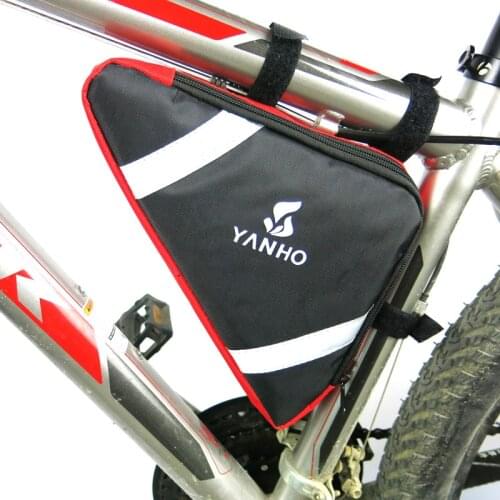 Bike Triangle Bag Waterproof Bicycle Frame Bag Top Tube Storage Mobile Phone Cycling Bag Bike Tube Pouch Bike Accessories