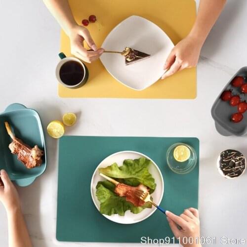 High Temperature Resistant Silicone Placemat Nordic Style Placemat Restaurant Home Dining Mat Place Mats For Dining