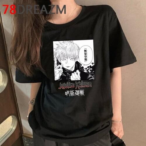 Jujutsu Kaisen Yuji Itadori t shirt top tees men tumblr ulzzang vintage couple harajuku t-shirt kawaii