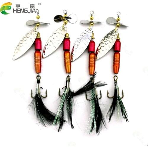1pcs Spinners Baits 9.5CM 13.9G Hard Metal Fishing Combo Lures Bass Trout Salmon Baits Spinnerbaits Tackle