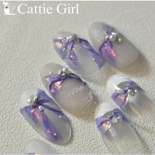 1pc Colorful candy Nail Decal 3D Nail Art Transfer Stickers Mirage Foil Nail Glass Nail Accessories for Nail Decorations