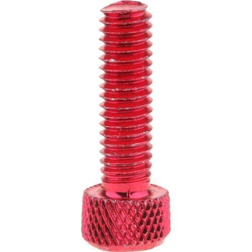 10pcs Hex Socket Cap Head Screw Bolt Aluminum Alloy Red M6 X 20mm