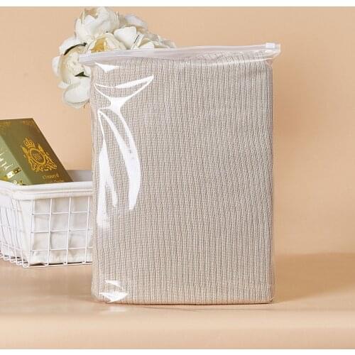 100pcs Cpe Transparent Frosted Clothing Zipper Bag Custom PE Underwear Underwear Clothing Packaging Bag Clothing Zipper Bag