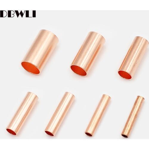 1000PCS 1.5mm2 φ1.5 mm Copper connecting pipe wire joint small copper tube Copper Connection Tube Wire Connector
