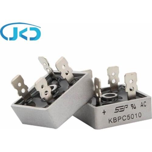 2PCS/LOT KBPC5010 KBPC 5010 50A 1000V Diode Bridge Rectifier Power Electronica componentes kbpc5010 New and Original