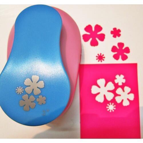 3" Large Flowers Shaped Craft Punch Shapes Scrapbooking Embossing School DIY Bloom Paper Cutter EVA Foam Petal Hole Punches