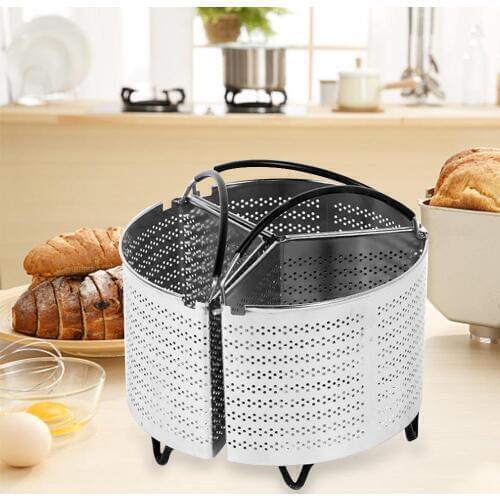 3 Pcs Divided Steamer Basket Stainless Steel Instant Pot Accessories For Pressure Cookers 6 Qt Kitchen Cooker Tool