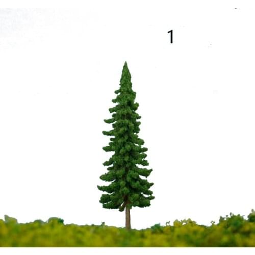 500pcs/lot Architecture Miniature Plastic 1:1000 Scale Model Pine Tree For Ho Train Layout And Hobby Model Maker