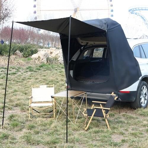 Car Trunk Tent With Bracket Sunshade Rainproof Tour Barbecue Outdoor Self-driving Tour Barbecue Camping Car Tail Extension Tent