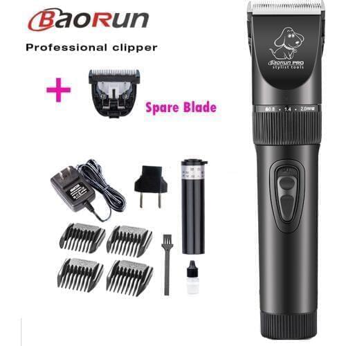 Baorun P7 Electrical Low-noise Pet Cat Dog Hair Clipper Professional Grooming Kit Rechargeable Trimmer Shaver Haircut Machine