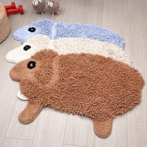 Free Shipping Lovely Sheep Soft Carpet Kids Playing Rugs Living Bedroom Anti Slip Mat Water Absorption Blanket 60x90cm Pad